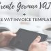 Free German VAT invoice template