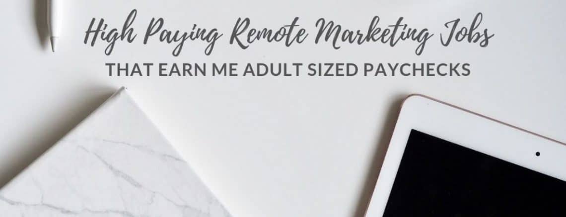 High Paying Remote Marketing Jobs